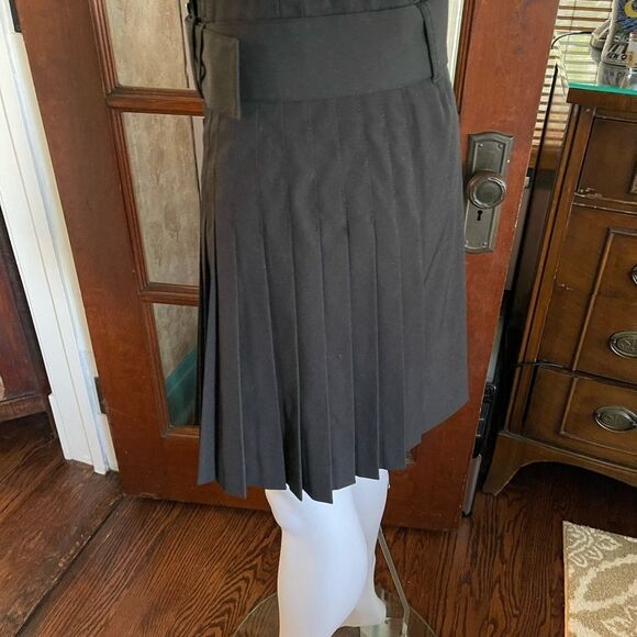NWT ESPRIT Pleated Wrap Belted Mini Skirt 11/12 - Picture 13 of 15